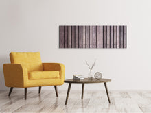 Laden Sie das Bild in den Galerie-Viewer, Leinwandbild Panorama Holzwand