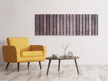 Laden Sie das Bild in den Galerie-Viewer, Leinwandbild Panorama Holzwand