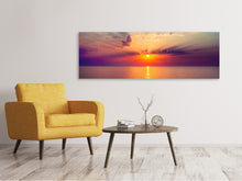 Laden Sie das Bild in den Galerie-Viewer, Leinwandbild Panorama Mystischer Sonnenaufgang