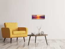 Laden Sie das Bild in den Galerie-Viewer, Leinwandbild Panorama Mystischer Sonnenaufgang