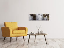 Laden Sie das Bild in den Galerie-Viewer, Leinwandbild Panorama Wasserfall XXL