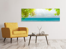 Laden Sie das Bild in den Galerie-Viewer, Leinwandbild Panorama Strandterrasse