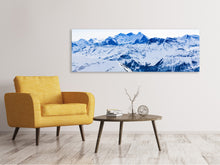 Laden Sie das Bild in den Galerie-Viewer, Leinwandbild Panorama Die Schweizer Alpen