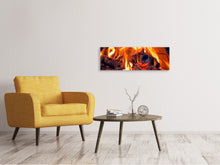 Laden Sie das Bild in den Galerie-Viewer, Leinwandbild Panorama Lagerfeuer