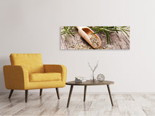 Laden Sie das Bild in den Galerie-Viewer, Leinwandbild Panorama Rosmarin