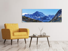 Laden Sie das Bild in den Galerie-Viewer, Leinwandbild Panorama Dem Gipfel entgegen