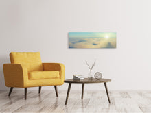 Laden Sie das Bild in den Galerie-Viewer, Leinwandbild Panorama Dämmerung über den Wolken