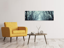 Laden Sie das Bild in den Galerie-Viewer, Leinwandbild Panorama Nebelwald