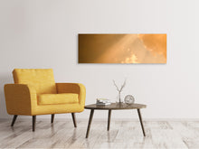 Laden Sie das Bild in den Galerie-Viewer, Leinwandbild Panorama Abendhimmel