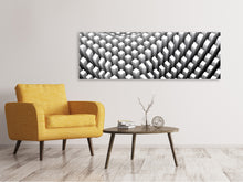 Laden Sie das Bild in den Galerie-Viewer, Leinwandbild Panorama 3D-Rasterdesign