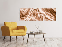 Laden Sie das Bild in den Galerie-Viewer, Leinwandbild Panorama Marmor in Sepia