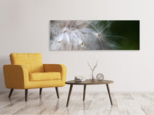Laden Sie das Bild in den Galerie-Viewer, Leinwandbild Panorama Close up Blütenfasern