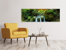 Laden Sie das Bild in den Galerie-Viewer, Leinwandbild Panorama Wasserspiegelungen