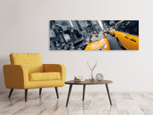 Laden Sie das Bild in den Galerie-Viewer, Leinwandbild Panorama Taxi in NYC