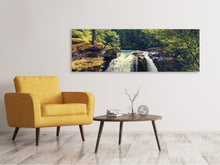 Laden Sie das Bild in den Galerie-Viewer, Leinwandbild Panorama Flussströmung