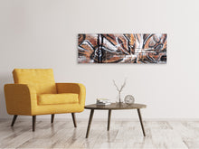 Laden Sie das Bild in den Galerie-Viewer, Leinwandbild Panorama Graffiti Mauer