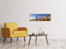 Laden Sie das Bild in den Galerie-Viewer, Leinwandbild Panorama Skyline Sydney in der Abenddämmerung