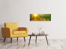 Laden Sie das Bild in den Galerie-Viewer, Leinwandbild Panorama Bambusse