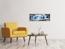 Laden Sie das Bild in den Galerie-Viewer, Leinwandbild Panorama Ein Wasserfall