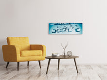 Laden Sie das Bild in den Galerie-Viewer, Leinwandbild Panorama Eiswürfel-Quadro