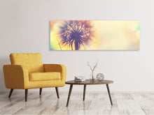 Laden Sie das Bild in den Galerie-Viewer, Leinwandbild Panorama Die Pusteblume im Licht