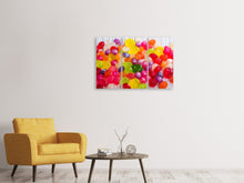 Laden Sie das Bild in den Galerie-Viewer, Leinwandbild 3-teilig Bunte Bonbons