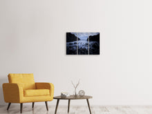 Laden Sie das Bild in den Galerie-Viewer, Leinwandbild 3-teilig Die Mystik des Meeres