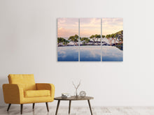 Laden Sie das Bild in den Galerie-Viewer, Leinwandbild 3-teilig Die Landschaft am Meer