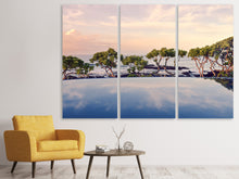 Laden Sie das Bild in den Galerie-Viewer, Leinwandbild 3-teilig Die Landschaft am Meer