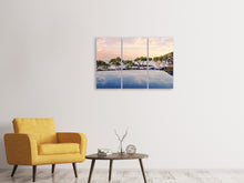 Laden Sie das Bild in den Galerie-Viewer, Leinwandbild 3-teilig Die Landschaft am Meer