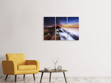 Laden Sie das Bild in den Galerie-Viewer, Leinwandbild 3-teilig Naturgewalt Wasser