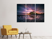 Laden Sie das Bild in den Galerie-Viewer, Leinwandbild 3-teilig Faszinierende Landschaft am Meer