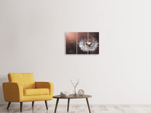 Laden Sie das Bild in den Galerie-Viewer, Leinwandbild 3-teilig Pusteblume im Abendlicht