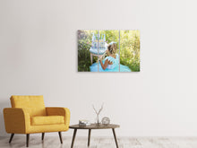 Laden Sie das Bild in den Galerie-Viewer, Leinwandbild 3-teilig Spielende Prinzessin