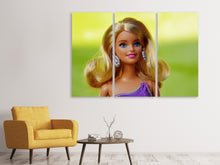 Laden Sie das Bild in den Galerie-Viewer, Leinwandbild 3-teilig Moderne Prinzessin