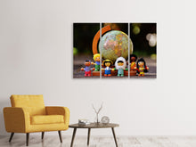 Laden Sie das Bild in den Galerie-Viewer, Leinwandbild 3-teilig Kinderwelt