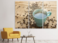 Laden Sie das Bild in den Galerie-Viewer, Leinwandbild 3-teilig Heisser Kaffee