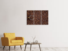 Laden Sie das Bild in den Galerie-Viewer, Leinwandbild 3-teilig Alles Kaffeebohnen