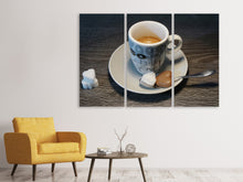 Laden Sie das Bild in den Galerie-Viewer, Leinwandbild 3-teilig Ein Espresso