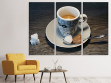 Laden Sie das Bild in den Galerie-Viewer, Leinwandbild 3-teilig Ein Espresso