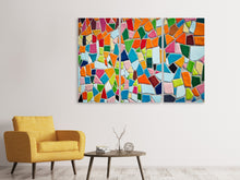 Laden Sie das Bild in den Galerie-Viewer, Leinwandbild 3-teilig Mosaik Steine