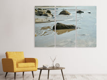Laden Sie das Bild in den Galerie-Viewer, Leinwandbild 3-teilig Strand Momente