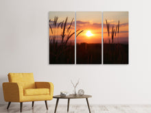 Laden Sie das Bild in den Galerie-Viewer, Leinwandbild 3-teilig Entzückender Sonnenuntergang