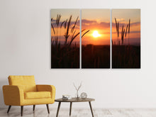 Laden Sie das Bild in den Galerie-Viewer, Leinwandbild 3-teilig Entzückender Sonnenuntergang