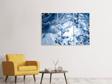 Laden Sie das Bild in den Galerie-Viewer, Leinwandbild 3-teilig Bewegendes Wasser