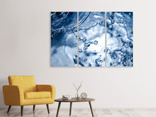 Laden Sie das Bild in den Galerie-Viewer, Leinwandbild 3-teilig Bewegendes Wasser