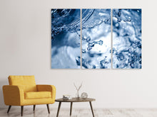 Laden Sie das Bild in den Galerie-Viewer, Leinwandbild 3-teilig Bewegendes Wasser