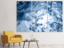 Laden Sie das Bild in den Galerie-Viewer, Leinwandbild 3-teilig Bewegendes Wasser