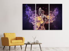 Laden Sie das Bild in den Galerie-Viewer, Leinwandbild 3-teilig Spiel mit dem Feuer