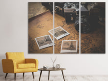 Laden Sie das Bild in den Galerie-Viewer, Leinwandbild 3-teilig Retro Reise